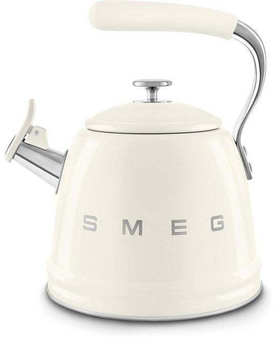 스메그 휘슬주전자 전기주전자 WKF01CR 크림 2.3L, 크림색