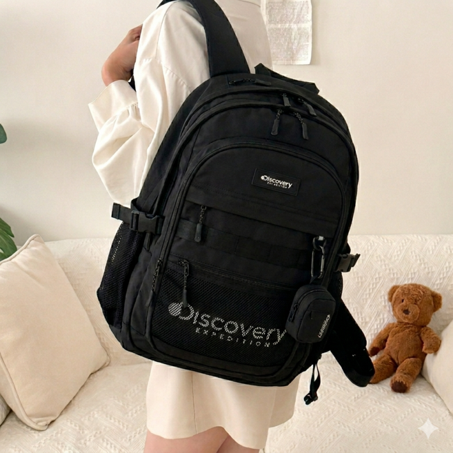 디스커버리 28L 나일론 학생 백팩 가방 노트북 책가방