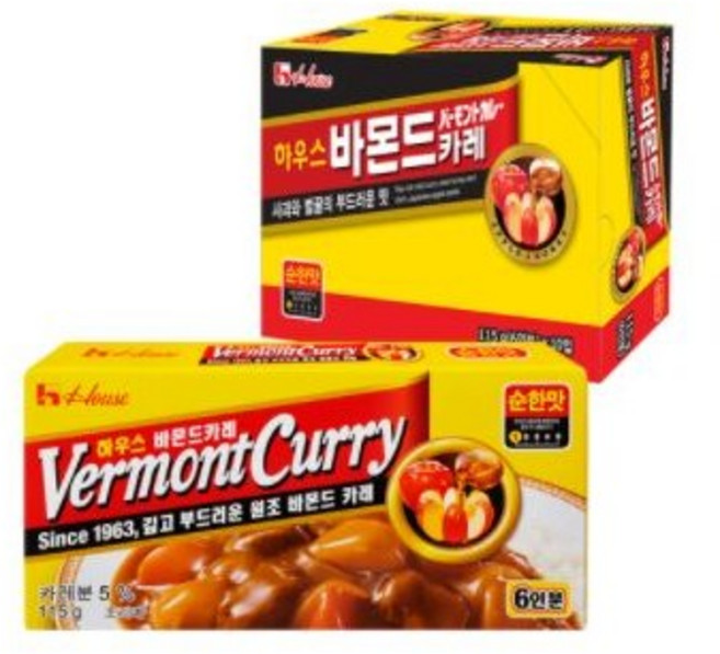 농심 하우스 바몬드카레 순한맛, 115g, 29개
