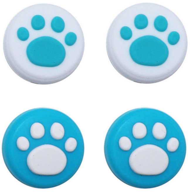 PS5 콘솔 커버 고양이 발 엄지 스틱 그립 캡 PS4 Xbox One 360 컨트롤러 패드 조이스틱 케이스 액세서리 4 개