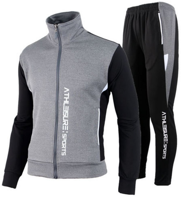 카베리 남성용 배색 트레이닝 상하의 세트