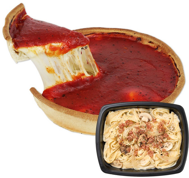 굿스푼 치즈폭탄 오리지널 화덕피자 베이컨 크림 투움바 파스타 아메리칸 다이너 스타일 1인 홈파티 연말 파티 세트 혼술 피맥안주, 650g, 1세트, 아메리칸 다이너 홈파티 1인