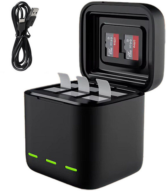 텔레신 고프로13 충전기 3구 배터리, 1개, 단품