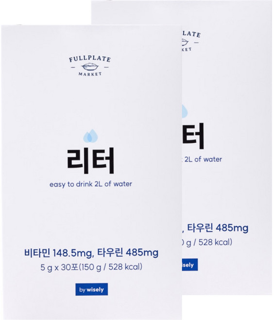 와이즐리 수분충전 이온음료 리터 30포, 150g, 2박스