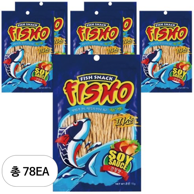 피쇼 간장맛 어포, 15g, 78개