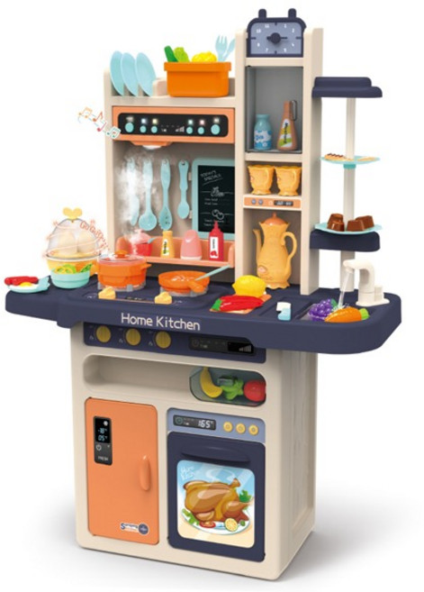 치프몰 홈 키친 스팀 주방놀이 역할놀이 세트 코랄블루