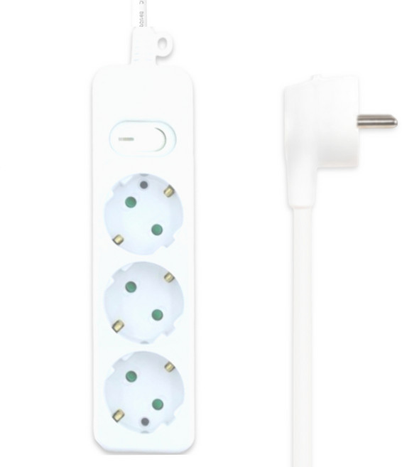 리빙홈 국산 메인 개별스위치 멀티탭 3구 절전형 전선형 안전 접지, 1개, 메인 개별 스위치 3구 10A, 1.5m