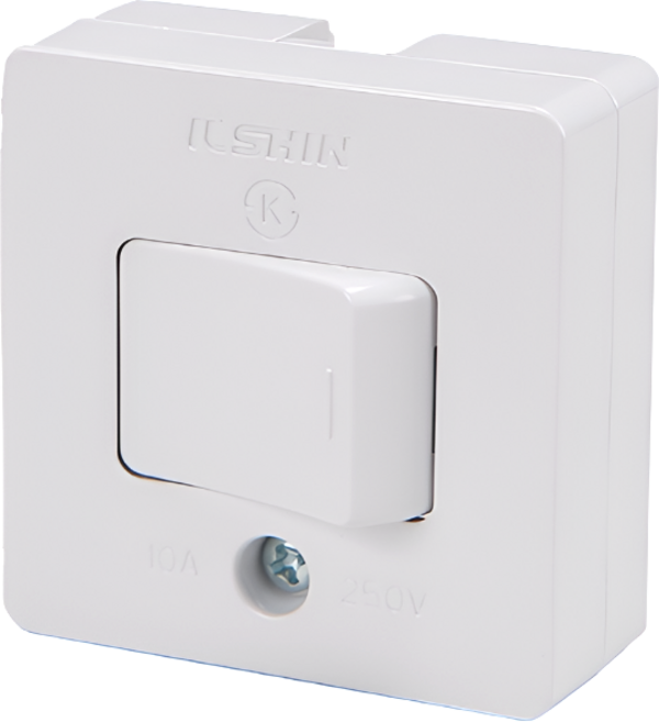 국산 1구 스위치 노출형 텀블러 똑딱이 사각스위치, 1개