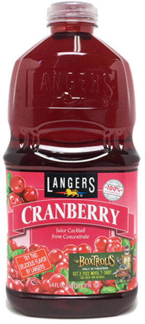 랭거스 크랜베리 주스, 1.89L, 8개
