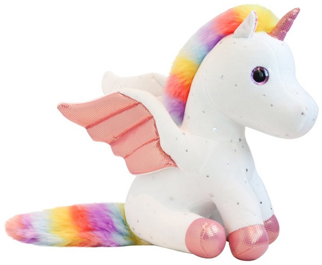 홈이즈스토리 유니콘인형 어린이 kc인증 수면 애착인형, 30cm, 30cm, 1개, 화이트