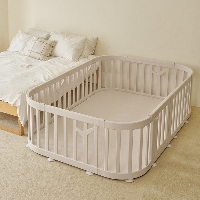 아이팜 버치 베이비룸 라운드 10P 매트세트, 2. 버치베이지, 1개