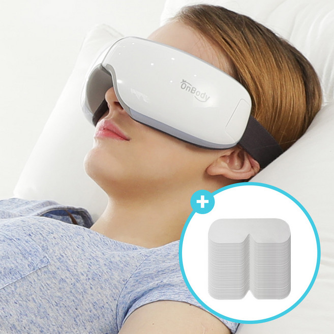 온바디 아이샘 눈마사지기 온열 무선 찜질기 눈안마기 관자 패드증정