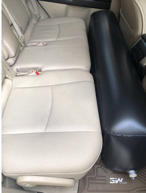 車用充氣床 後座汽車氣墊床 旅行床 休旅車露營充氣墊, 長蹲, 黑色