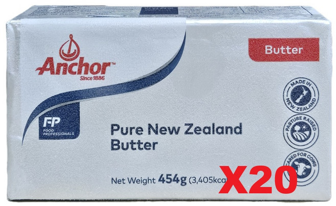 앵카 무가염버터 454gX20개 1박스, 9.08kg