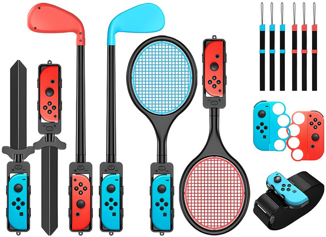 조이트론 닌텐도 스위치 스포츠 패밀리팩 액세서리 올인원 키트, JTSW-182, 1세트