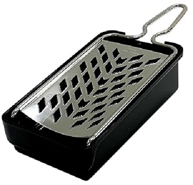 프린스공업 일본 무늬 강판 감자 스테인리스 무오로시, 1개, 블랙