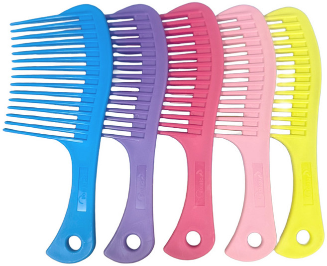 PVC학원용 도끼빗 커트빗 도끼 빗 미용사 시험용 (5가지 색상 1묶음), 1개, 색상혼합