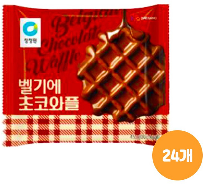 [얌얌마켓] 청정원 벨기에 초코 와플 박스 (아이스팩+드라이아이스 포함), 1개, 1.08kg