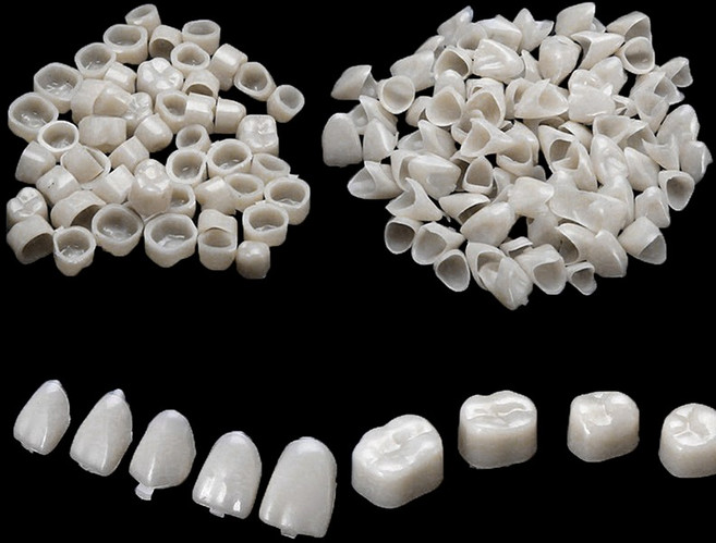 pcs 치과 재료 치아 베니어 울트라 얇은 화이트닝 수지 Molar 전방 임시 도자기 구, 단일옵션, 1개