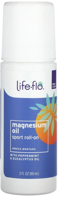 Life-flo 마그네슘 오일 스포츠 롤온 아르니카 몬타나 89ml(3fl oz), Lifeflo마그네슘오일스포츠롤온아르니카몬타나89ml3, 1개, 89ml - 쿠팡