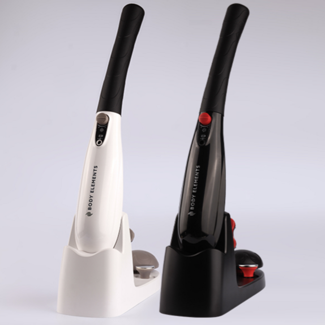 국산 홈일렉 안마기 CM-07 충전식 무선마사지기 핸디형 마사지건 목 어깨 다리, 화이트(WHITE)