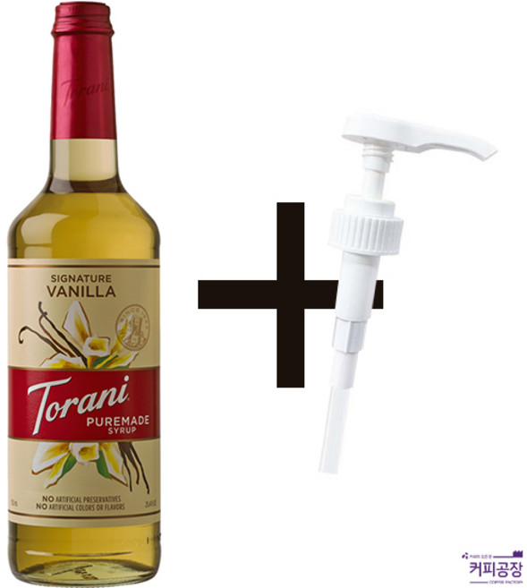 토라니 퓨어메이드 바닐라 시럽 펌프세트 750ml, 1개