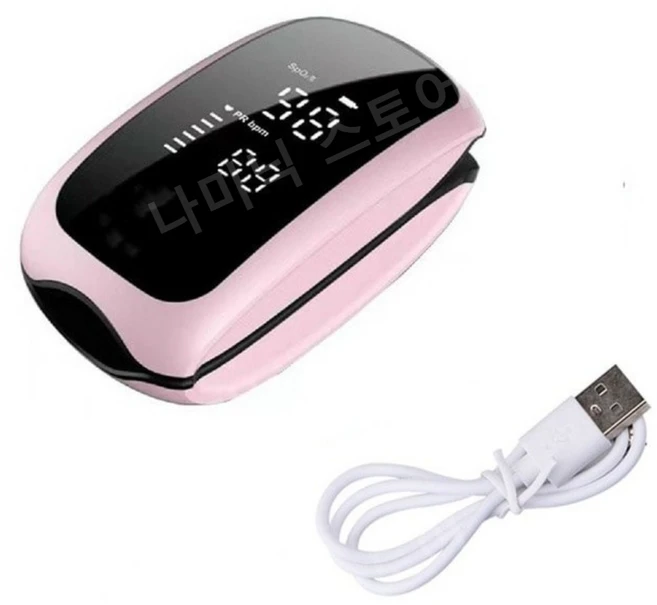 산소포화도측정기 휴대용 손끝 맥박 산소 농도계 가정용 USB 충전식 - 쿠팡