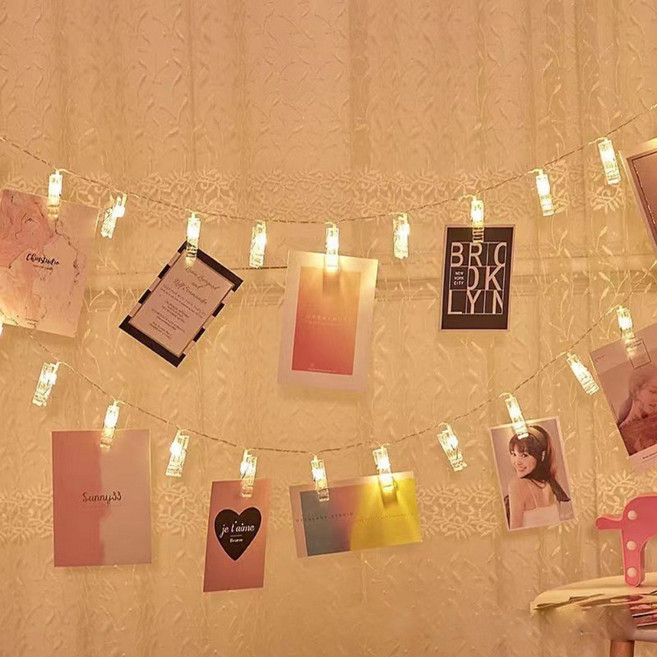 타미루 클립 LED 조명 집게 무드등, 1개, 20구