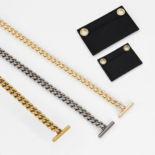 카드지갑 리폼 가방 체인스트랩 명품지갑 호환스트랩 60cm, 110cm, 쇼트라이너, 엔티크골드