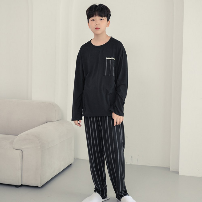 코코드림 주니어용 프리스타일 캐주얼 긴팔 잠옷 상하의 세트