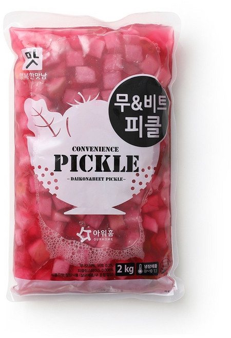 아워홈 무&비트 피클, 2kg, 4개