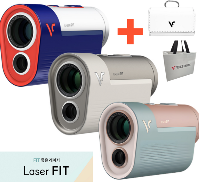 보이스캐디 레이저핏 골프 거리측정기 레이저형 초소형 졸트 핀시커 전용 케이스 포함, 스칼렛 네이비