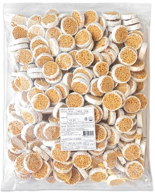 풍미명과 옛날과자 대용량과자 원형과자 옥춘과자 매화과자, 1개, 2kg