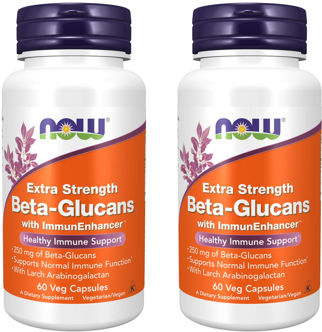 나우푸드 베타-글루칸 베지 캡슐, 60정, 2개