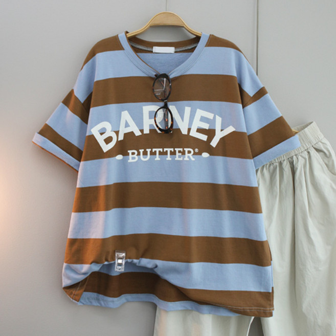 달콩 아니레터링단가라박스반팔티 빅사이즈 여름티