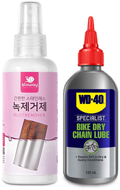 자전거 녹제거제+WD-40 바이크 건식 체인윤활제 120ml, 없음, 1개, 150ml