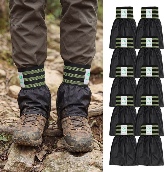 무재해 안전 밴드 치마 각반 10p, 1세트, 블랙