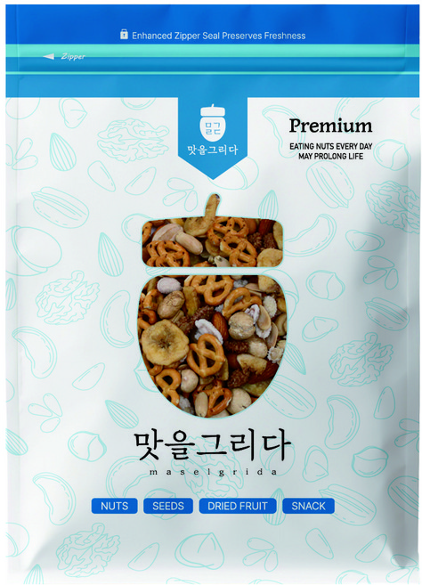 맛을그리다 프레첼 믹스너트 / 미니 프리첼 모듬안주 과자 견과류, 1개, 700g
