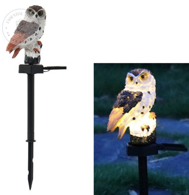 할로윈데이 정원 장식등 부엉이 태양광 (브라운) 부엉이등