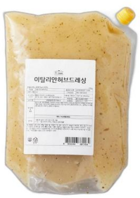 이탈리안허브드레싱 냉장, 2kg, 1개