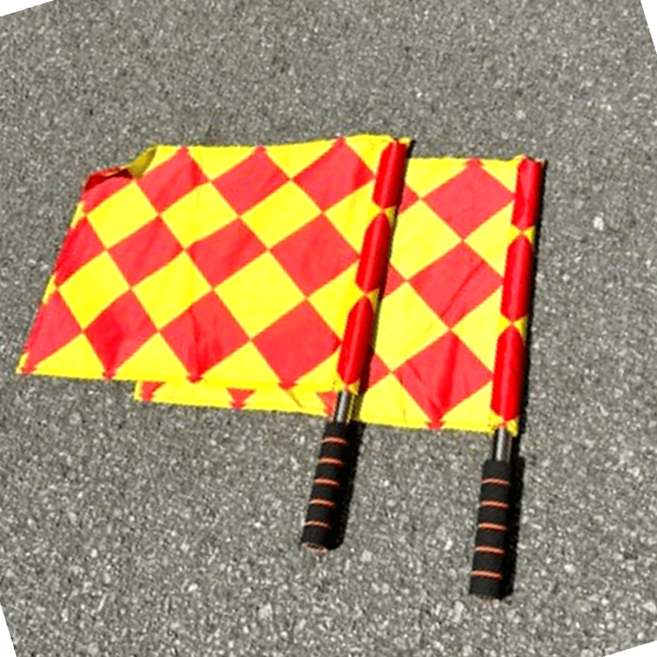 축구 심판 부심 깃발 파우치 세트, 1개