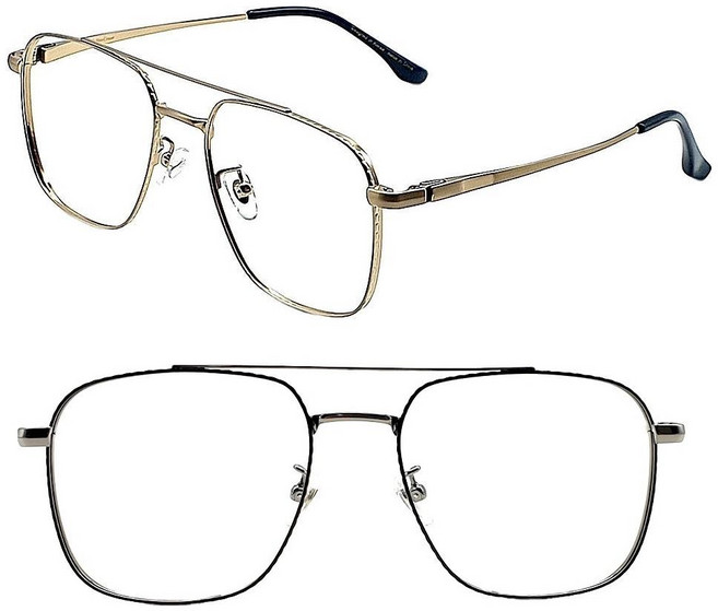 EYES ONE ALL 티타늄 안경테 보잉 투브릿지 패션 고급 IP 도금 가벼운 안경