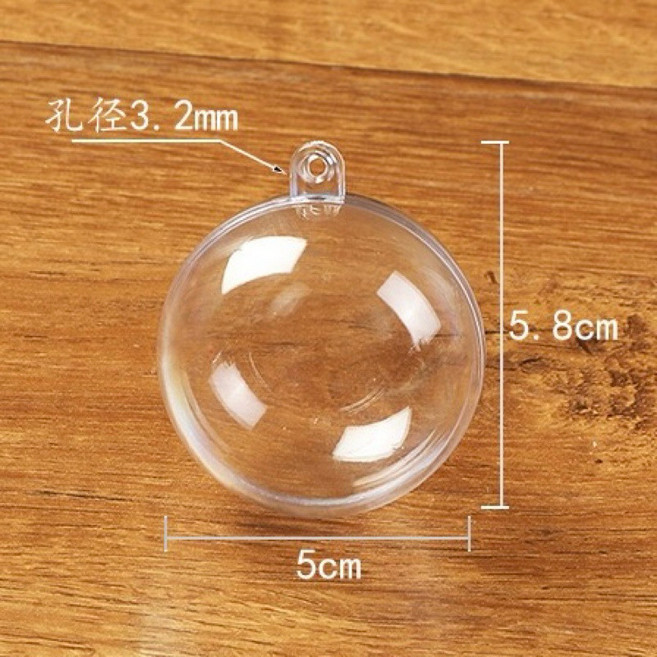 透明裝飾球 空心圓球 壓克力球 塑膠球 扭蛋殼 聖誕球 裝飾吊球