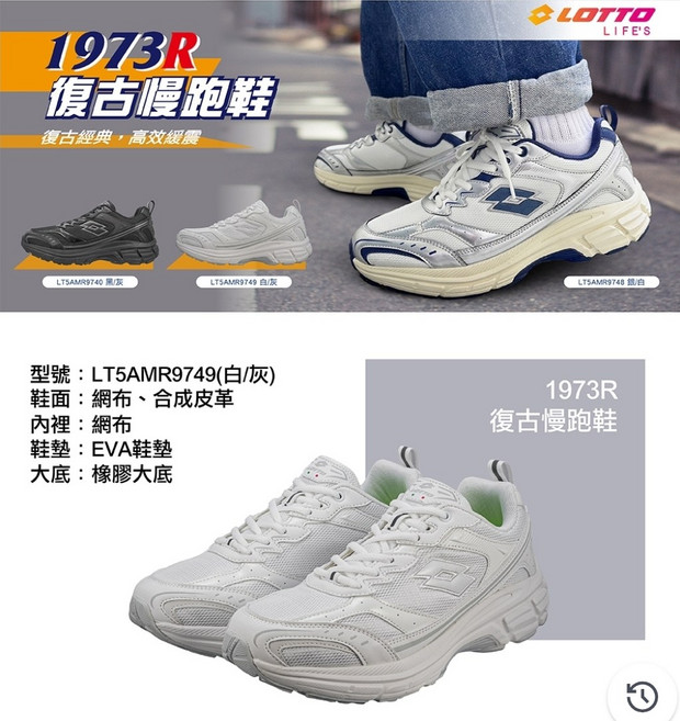 LOTTO 1973R 復古慢跑鞋 LT5AMR9749