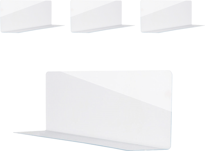 리빙로드 클리어 쇼파 밑 가림막 (40cm x 14cm x 6cm), 투명, 4개