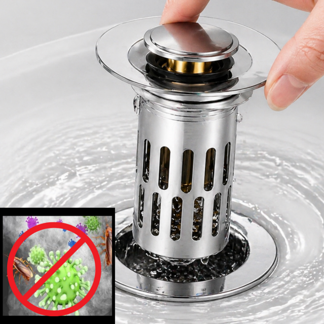 에브룸픽 세면대 트랩 벌레 냄새 차단, 1개