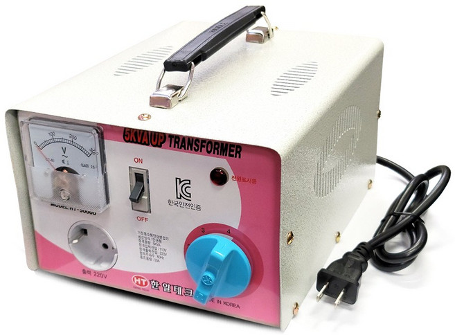 한일테크 5K 트랜스 국산 변압기 도란스 다운 업트랜스 강압 승압, 1개