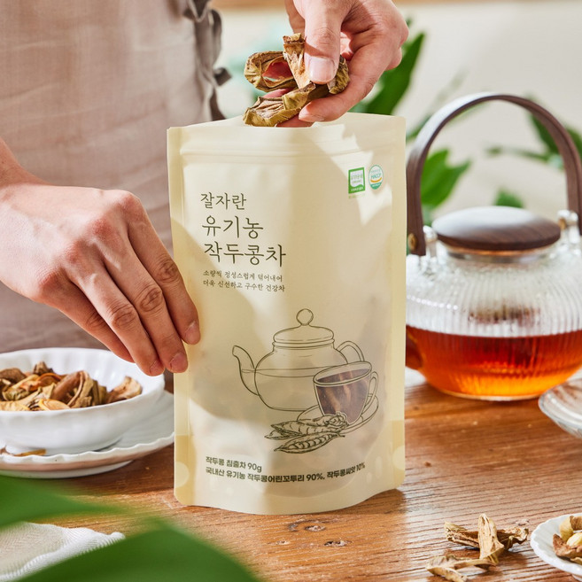 스윗 포레스트 잘자란 유기농 작두콩차 90g 건강차 콩깍지 포함 원물차 해썹인증, 1개, 1개입
