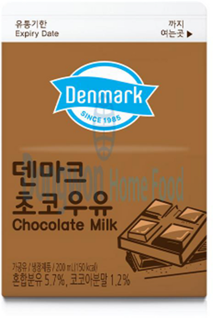 덴마크 초코우유, 40개, 200ml