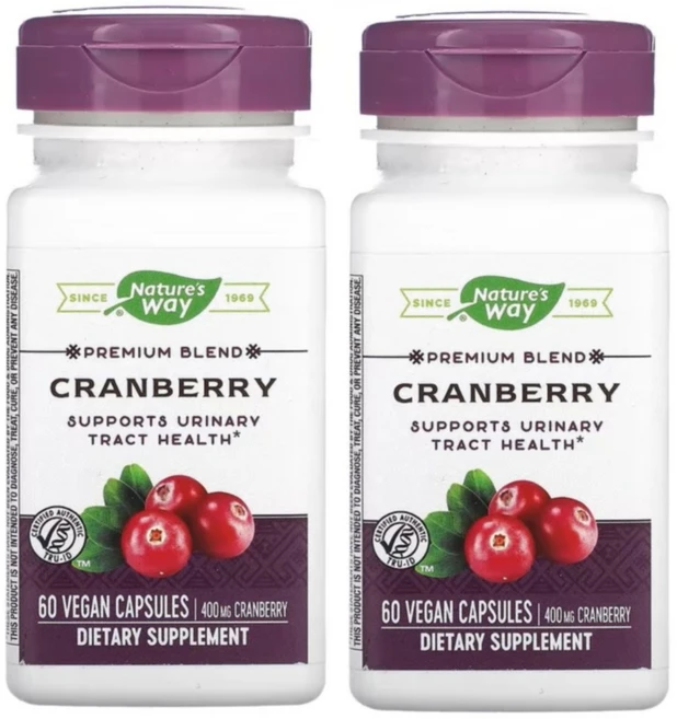 [정품보장]네이처스웨이 크렌베리 Nature's Way Cranberry 60정 X 2병, 2팩 - 쿠팡
